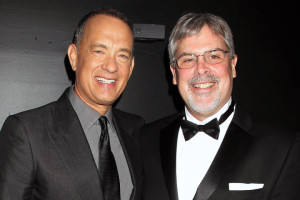 Photo of Tom Hanks and Captain Richard Phillips.  Photo source.