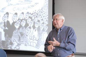 Bob Sims, classroom, History workshop on Japanese Internment camps, jk